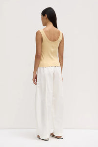 Paulina Scoop Tank - Chamomile