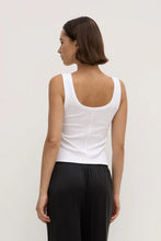 Paulina Scoop Tank - White