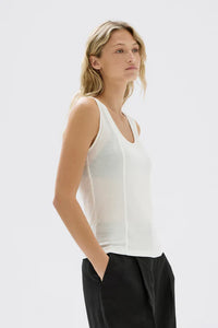 Penelope Jersey Tank - White