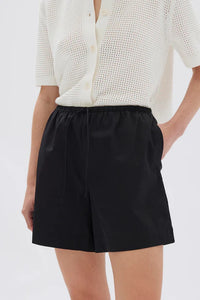 Philipa Poplin Short - Black