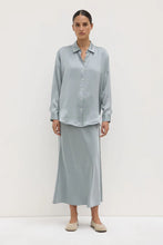 Pippa Silk Long Sleeve Shirt - Cloud