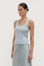 Robyn Scoop Neck Rib Tank - Cloud