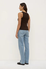 Robyn Scoop Neck Rib Tank - Ganache
