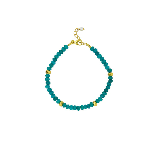 Sita Bracelet Gold Blue Jade