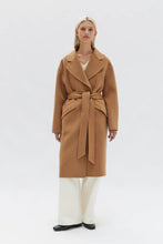 Sadie Single Breasted Wool Coat - Camel