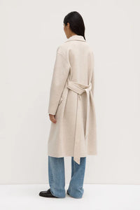 Sadie Single Breasted Wool Coat Oat