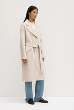 Sadie Single Breasted Wool Coat Oat