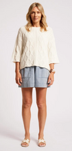 Casa Cable Jumper - White