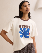 Stevie Slouchy Tee - Buff/Ceres Sunny Afternoon