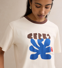 Stevie Slouchy Tee - Buff/Ceres Sunny Afternoon