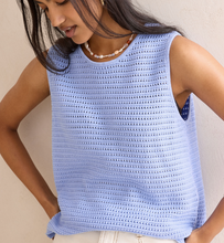 Margot Mesh Knit - Sky Blue