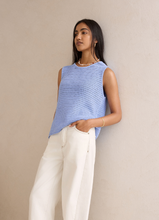 Margot Mesh Knit - Sky Blue