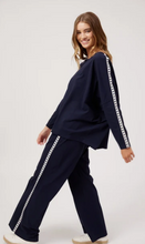 Elba Heart L/S Tee - Navy