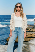 Maggie Crochet Cape - Canvas