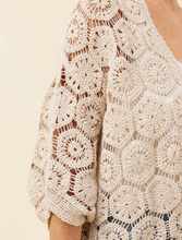 Maggie Crochet Cape - Canvas