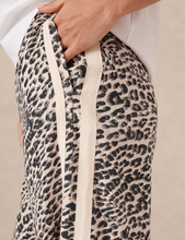 Relaxed Drawstring Pant - Leopard Linen Blend