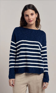 Bobbie Top Navy/Milk