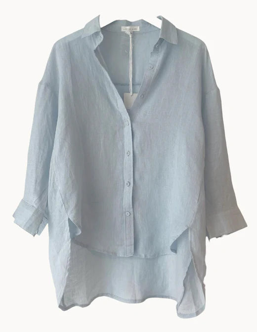 Boyfriend shirt powder blue