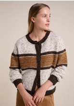 Ellery Cardigan - Choc Stripe