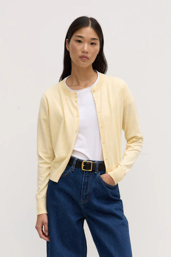 Semra Cotton Cashmere Cardigan - Chamomile