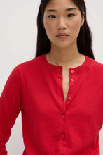 Semra Cotton Cashmere Cardigan - Goji