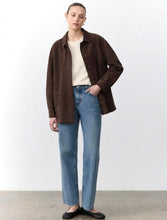 Faux Suede Shacket - Choc