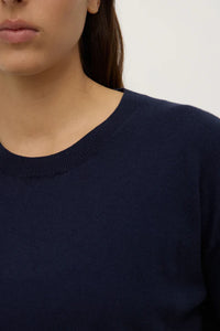 Vanya Cotton Cashmere Knit - Navy
