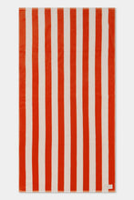 Wide Stripe Beach Towel - Popsicle/White