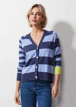 Multi Stripe Cardi Denim