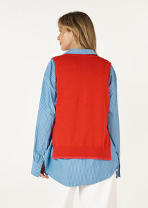 Essential Two Tone Vest Rouge