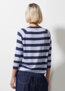 Multi Stripe Jumper - Denim