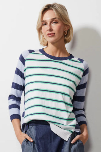 Multi Stripe Jumper - Denim