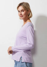 V Stitch Jumper - Lilac