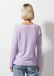 V Stitch Jumper - Lilac