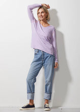 V Stitch Jumper - Lilac