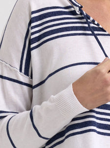 Beach Bum Jumper - White/Navy