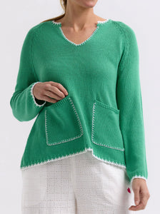 Hand Work Trim A-Line - Apple