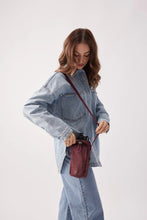 bottle sling burgundy