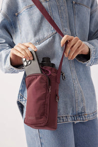 bottle sling burgundy