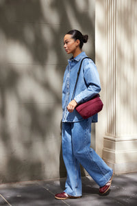 Stash Base Crossbody Cloud - Burgundy