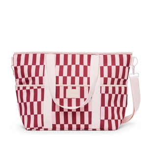 cooler base - burgundy/peony