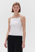 Freya High Knit Tank - White