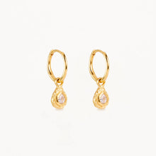 With Love Hoop Earrings - Gold