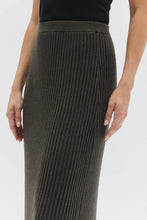 Wool Cashmere Skirt - Dark Olive