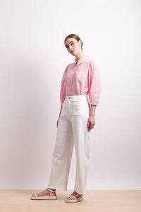 Pin Tuck Shirt - Pink