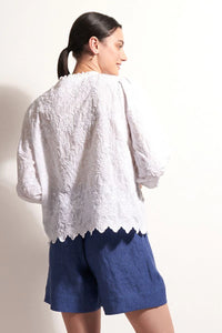 Love Weave Top - White Texture