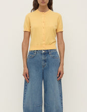 Semra Cotton Cashmere Short Sleeve Cardigan - Sol