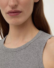 Mara Rib Tank - Charcoal Marle