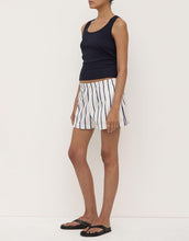 Robyn Scoop Neck Rib Tank - True Navy