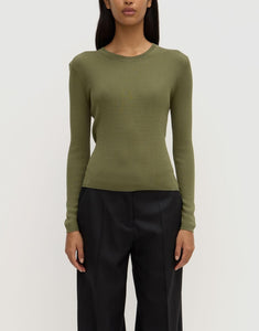 Amira Knit Long Sleeve Tarragon